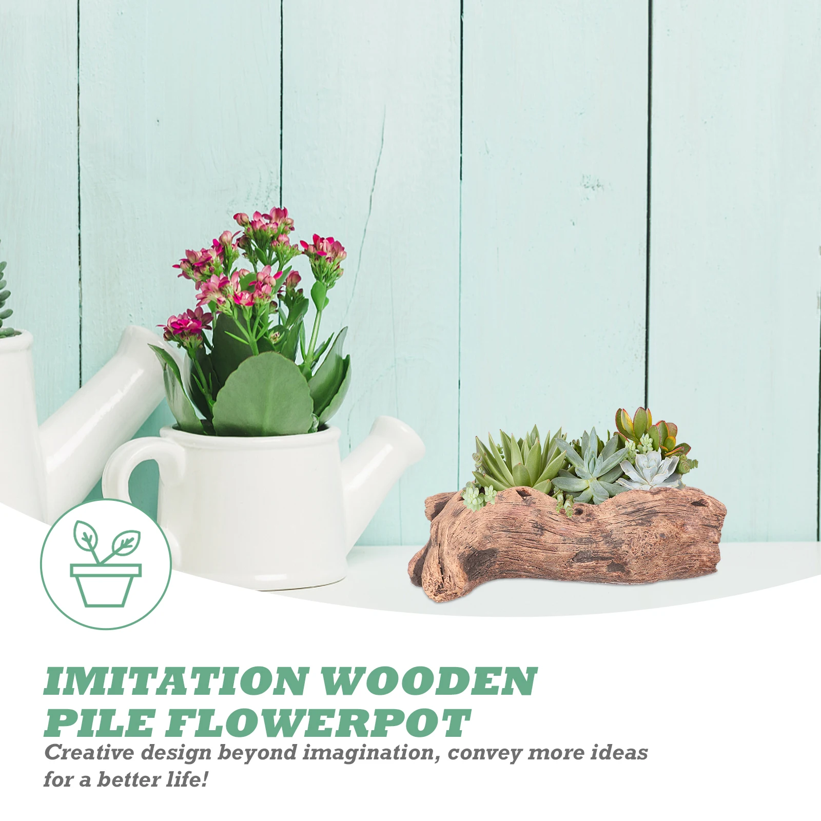 

1 Root Shaped Planter for Succulents Durable Home Decor Cactus Pot Desk Adornment Non Fading Long Use Flowerpot