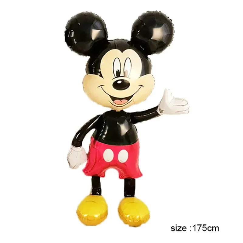 3D Disney Mickey Mouse Foil Balloons Standing Balloons Cartoon Balls Birthday Baby Shower Party Decoration Toy Supplies