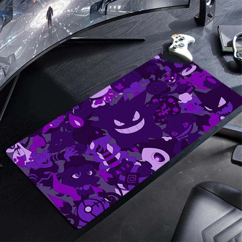 Mouse Pad G-Gengar Non-Slip Rubber Edge locking mousepads Game play mats notebook computer P-Pokémon Home Decor Kawaii handsome