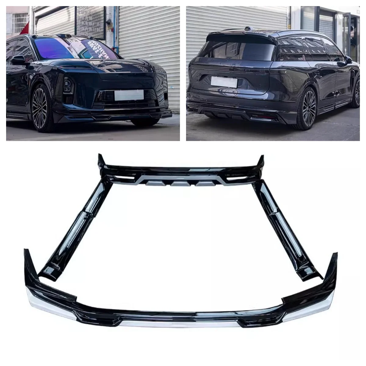 

Комплект обвеса для NIO ES8 2025-2027: передний сплиттер, задний диффузор, боковые пороги, глянцевый черный, модифицированный обвес