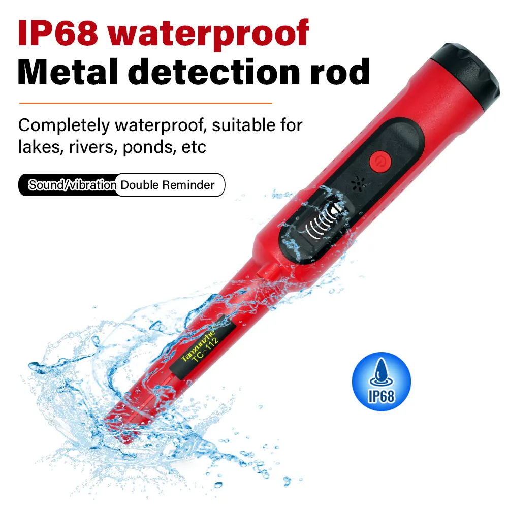 Puntatore per metal detector sotterraneo portatile con asta di posizionamento professionale Rilevatore di sicurezza ad alta sensibilità impermeabile portatile
