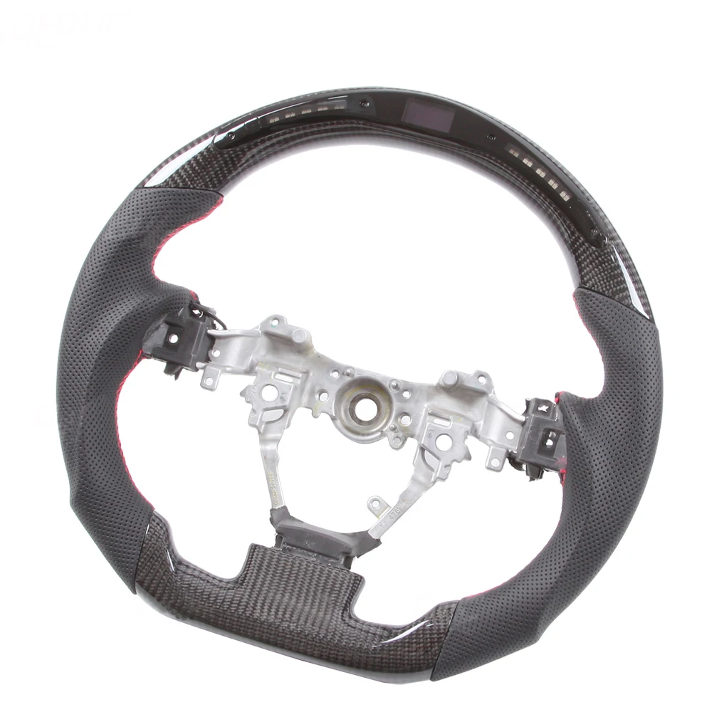 Hot Selling 100% REAL Carbon Fiber LED Steering Wheel for Toyota 86 Subaru BRX Toyota Corolla,Wish,Yaris,Camry