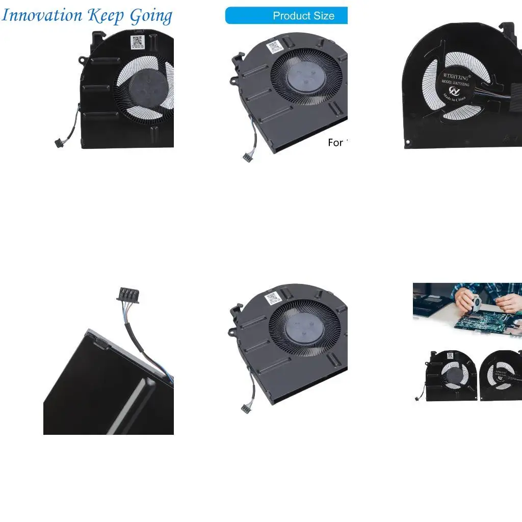 E65C 4Pin DC5V CPU Cooling Fan Laptop CPU Coolers for 14 K4e ITL