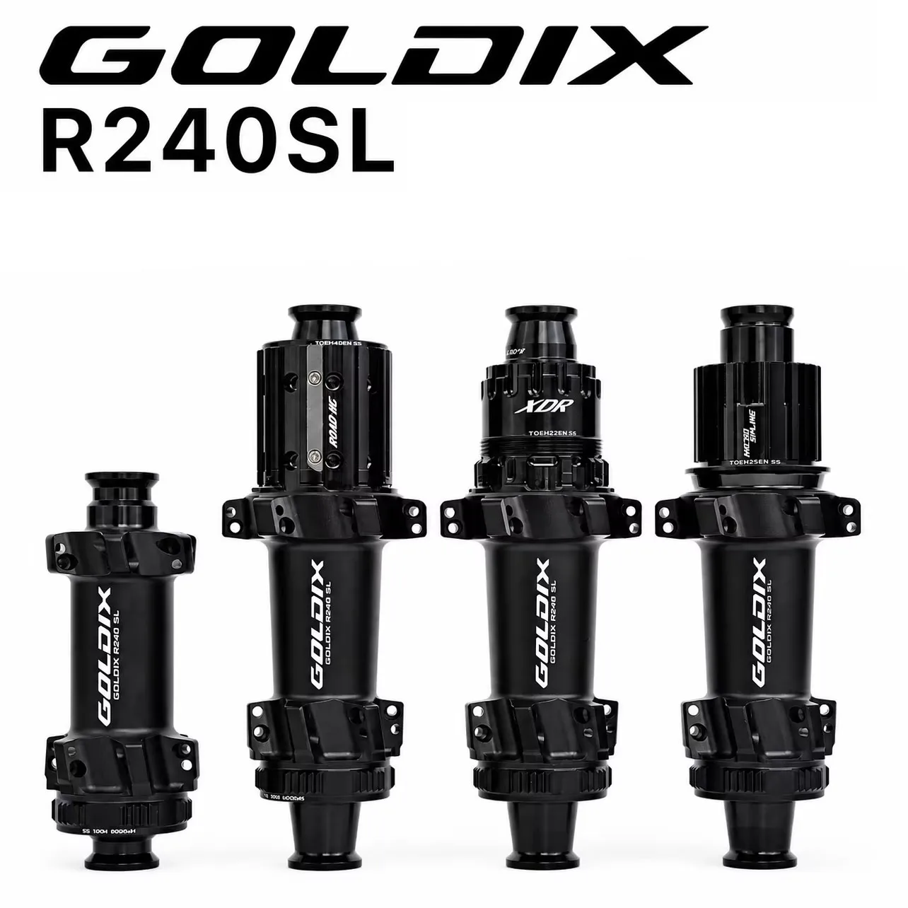 GOLDIX R240SL Rennrad-Naben, ultraleicht, 24-Loch, Center-Lock, Scheibenbremse, 36T Ratsche, 260g, für Rennrad, HG, XDR, MSR, Freilauf