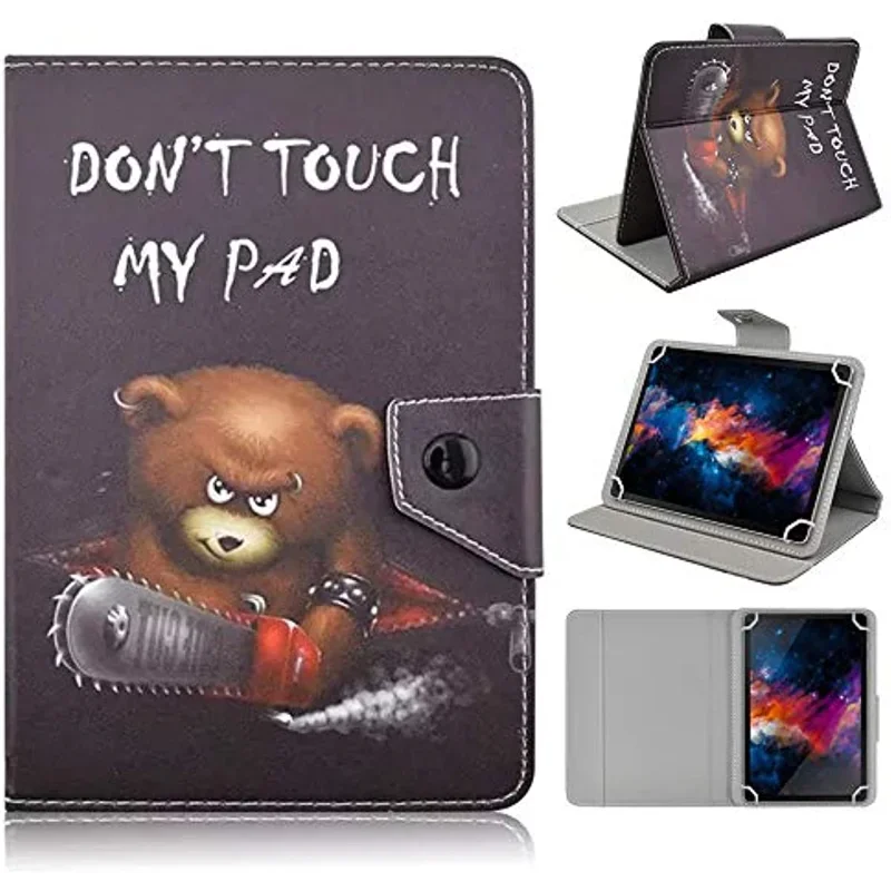 Uniwersalne etui na tablet 7" 8" 10,1", 8-calowe etui na tablet 10 cali, skórzane etui z podstawką Folio dla 7-10,5 cala Android/iOS/Windows Capa