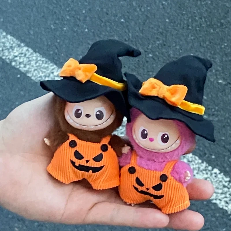 Ubranka dla lalek Labubu 4.0 Mini Edition 10cm, stroje na Halloween, kostiumy Labubu 4.0 Heart's Secret Tarot, akcesoria dla lalek