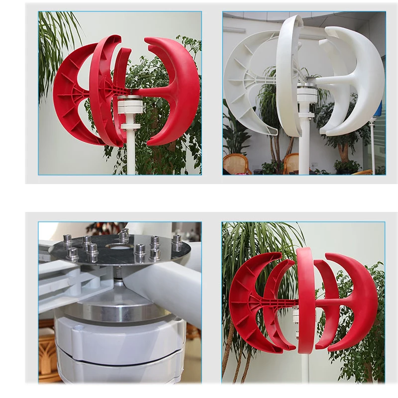 Vertical Axis Wind Turbine Generator 400W 12V Windmill Generator Small Windmill with Controller Free Energy