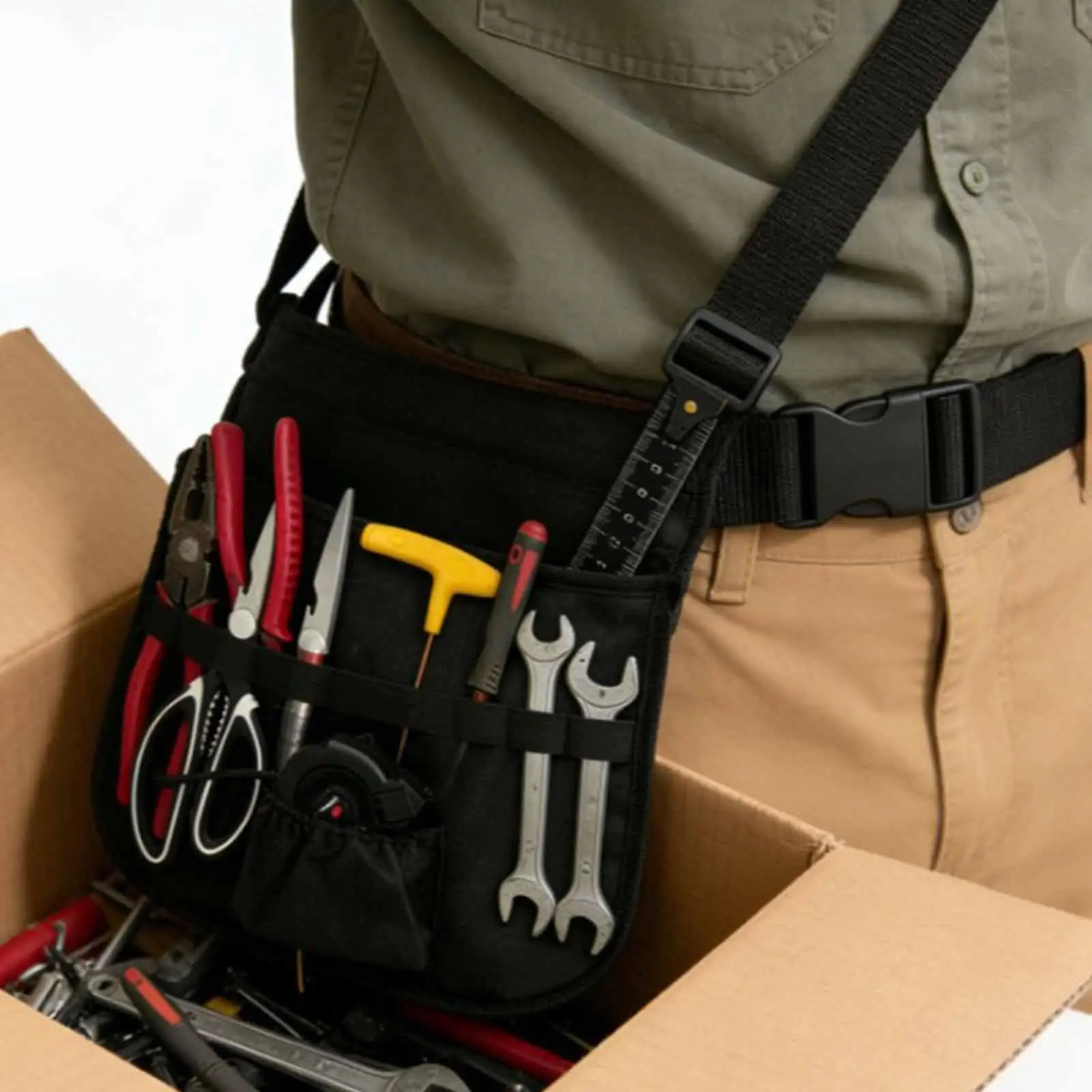 

Поясная сумка-органайзер для инструментов с регулируемым ремнем для сада и сантехнических работ