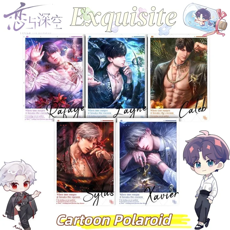 Love and Deepspace Xavier Zayne Rafayel Exquisite kreative Anime-Ware-Fotokarten Hochwertige Cartoon-Sofortfotos