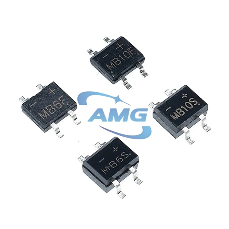 50PCS MB 6S MB 10S MB6F MB10F SOP-4 Bridge Rectifier