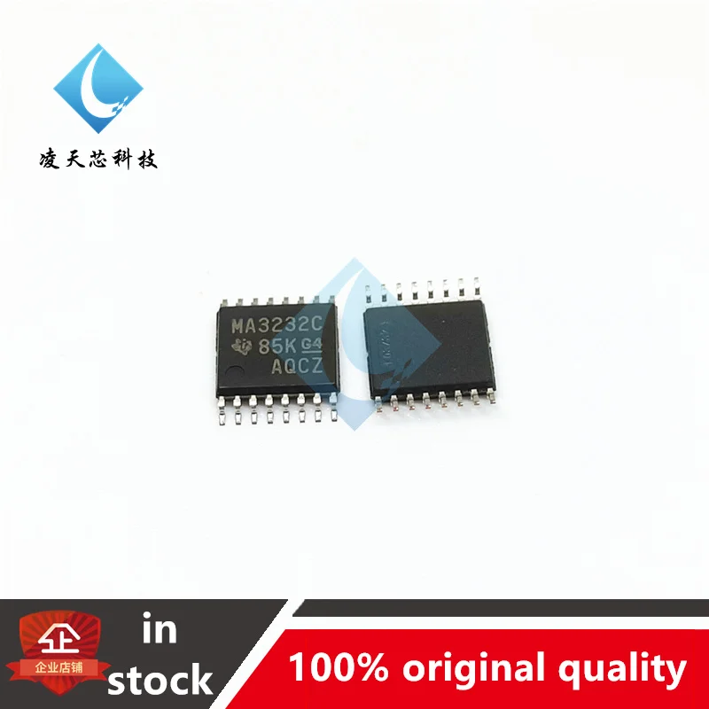 10PCS MAX3232CPWR  MA3232C TSSOP16 Interface Transceiver Chip