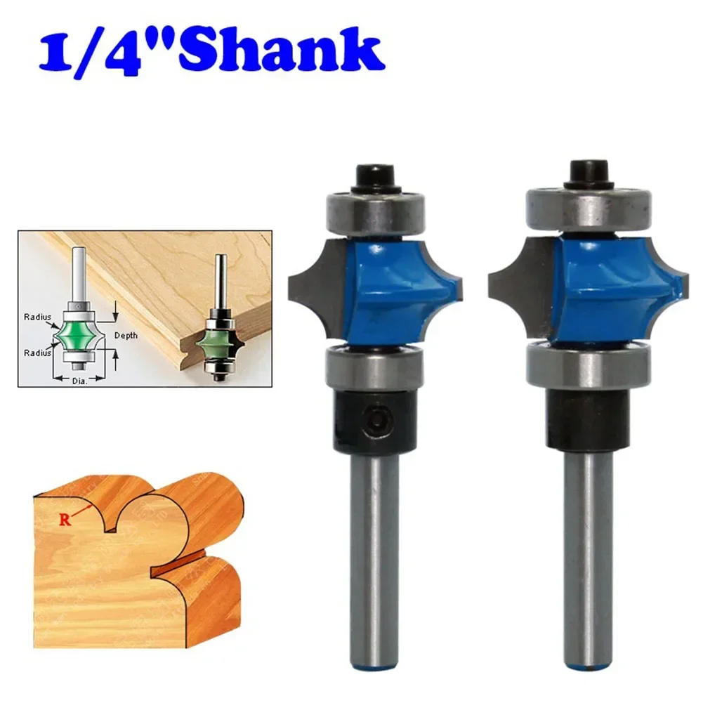 1pc Full Bead Router Bit Carbide Edger Engraving Machine Milling Cutter For Wood Hardwood Particleboard Woodworking Tool 22.2mm