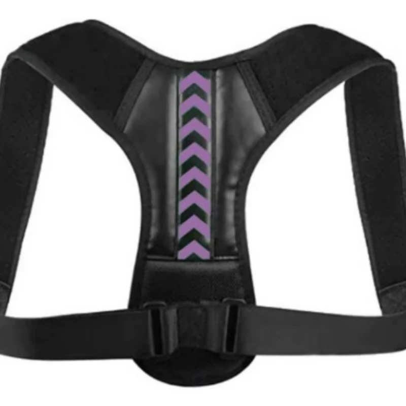 حزام مصحح الوضعية للعمود الفقري الترقوة للرجال والنساء، دعم أنيق للمنزل والمكتب والرياضة، مكواة فرد الظهر قابلة للتعديل للرقبة #4