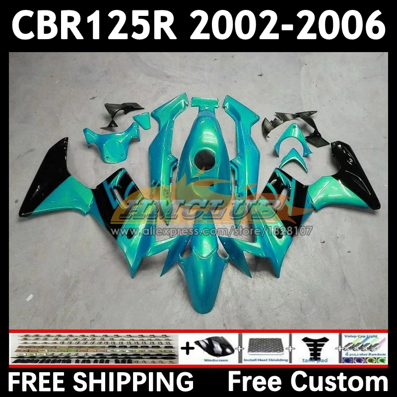 +Tank For HONDA CBR-125R CBR125RR CBR metal cyan 125 125R 91No.87 CBR125R 02 03 04 05 06 125CC 2002 2003 2004 2005 2006 Fairing