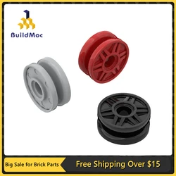 10Pcs MOC Parts 56902 Wheel 18 x 8 Compatible Bricks DIY Assmble Building Blocks Particle Kid Puzzle Brain Toy Gift