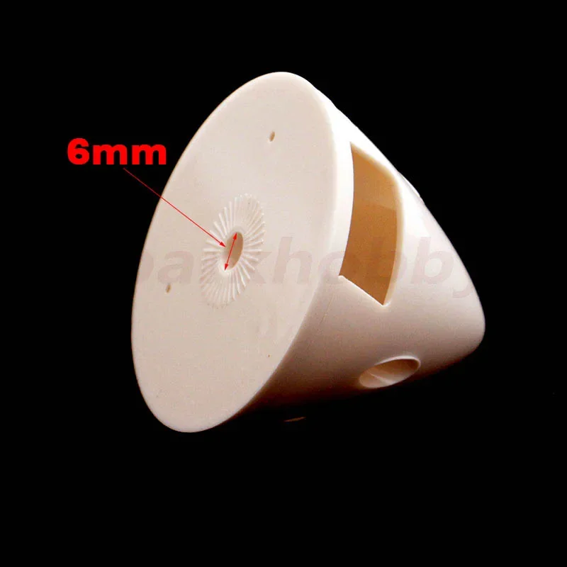 2PCS SPARKHOBBY 35mm 55mm Plastic Nylon Propeller Spinner Cover White 3 Blades 6mm Base Aperture Shaft for RC Airplanes Models