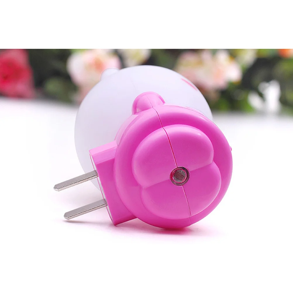Wall Mount Night Light Sensor LED Rabbit Head Nightlight Us Plug Soft Warm Light Cord Replacement with Dimmer for Selenite Lamps