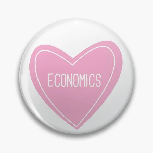 Economics Heart  Soft Button Pin Cartoon Collar Cute Women Creative Fashion Lover Gift Metal Lapel Pin Hat Jewelry Clothes Badge