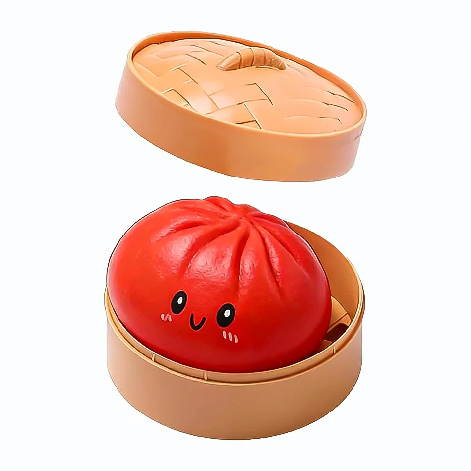 Blind box Kleurrijke Gesimuleerde Dumpling Squishy Ontspannende Angstverlichtende Antistress Gelukverhogende Rebound Knijp-speeltje