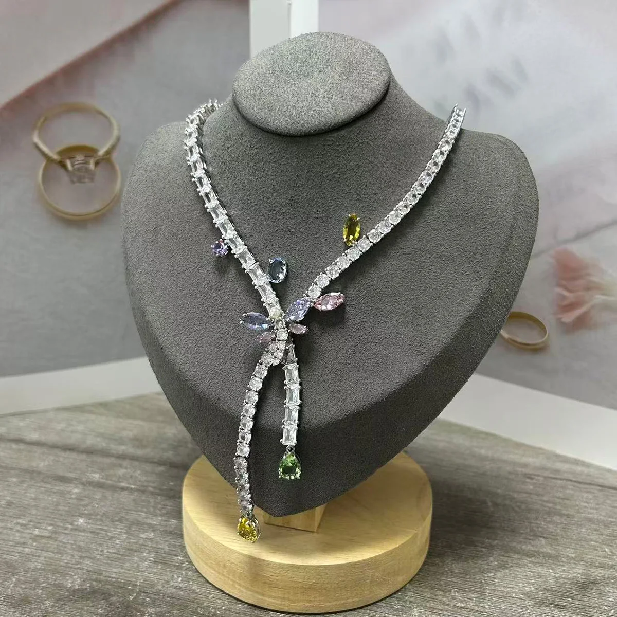 Women's Exquisite Multicolor Butterfly Floral Jewelry Set