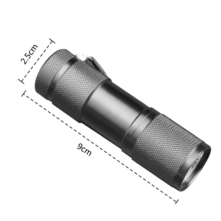 UV Flashlight with Lanyard, Black Light Flashlights, Pocket Sized 9 LED Torch for Pet Clothing Detection/Emergency/Camping