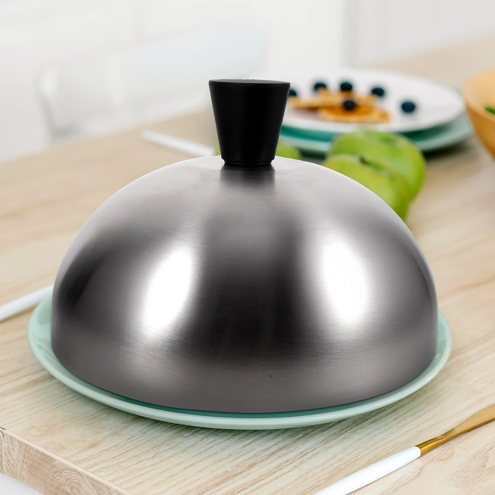 

Stainless Steel Oil-Proof Food Cover Kitchen Gadget Anti- -Keeping Meal Protector Creative Design Safe