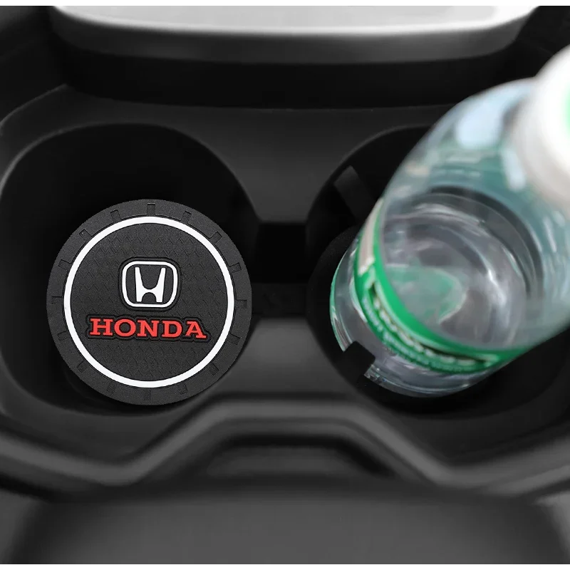 2 قطعة قاعدة أكواب السيارة البلاستيكية سيارات كأس الماء حصيرة مكافحة زلة وسادة اكسسوارات لهوندا سيفيك صالح الجاز أكورد الطيار CRV أوديسي جواز السفر #2