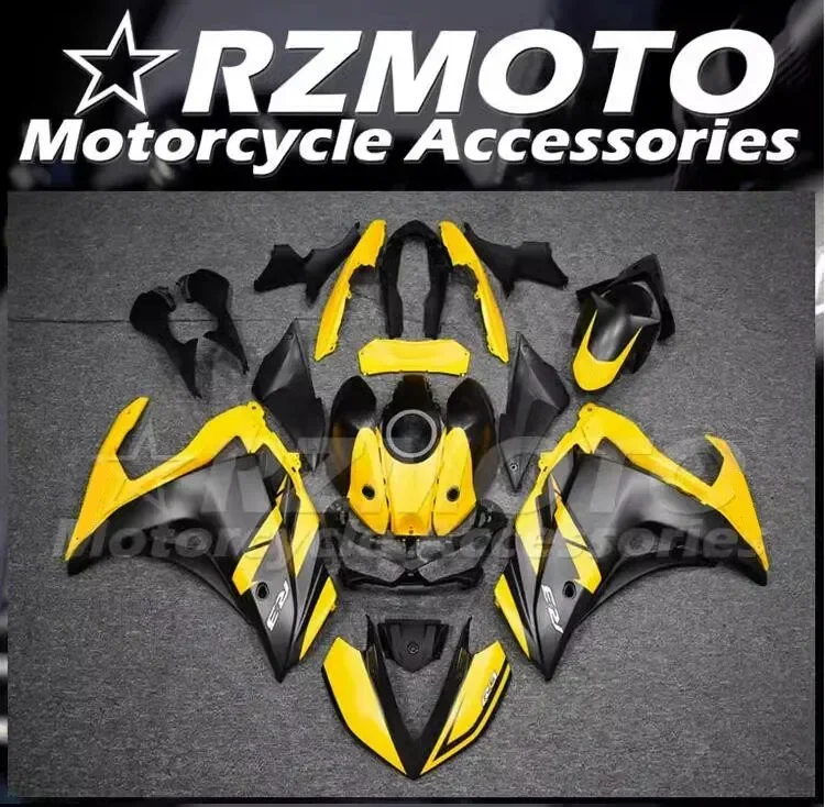 4Gifts New ABS Fairings Kit Fit For YAMAHA YZF- R3 R25 15 16 17 18 2015 2016 2017 2018 Bodywork Set Custom Yellow Matt