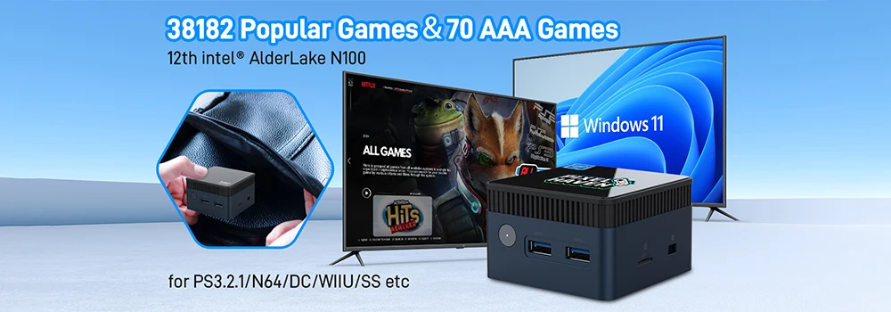 Hyper Base MIX 6T Gaming HDD Retrobat&Playnite&Launchbox para PS5