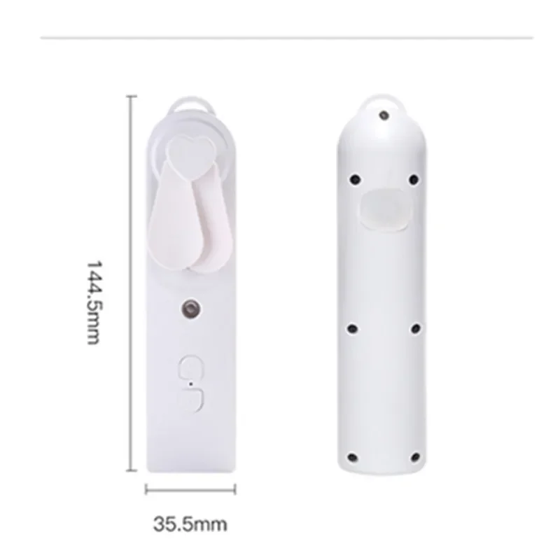 Mini Handheld Fan with Mister USB Nano Fold Air Humidifier Portable 500mAh Battery Rechargeable Silent