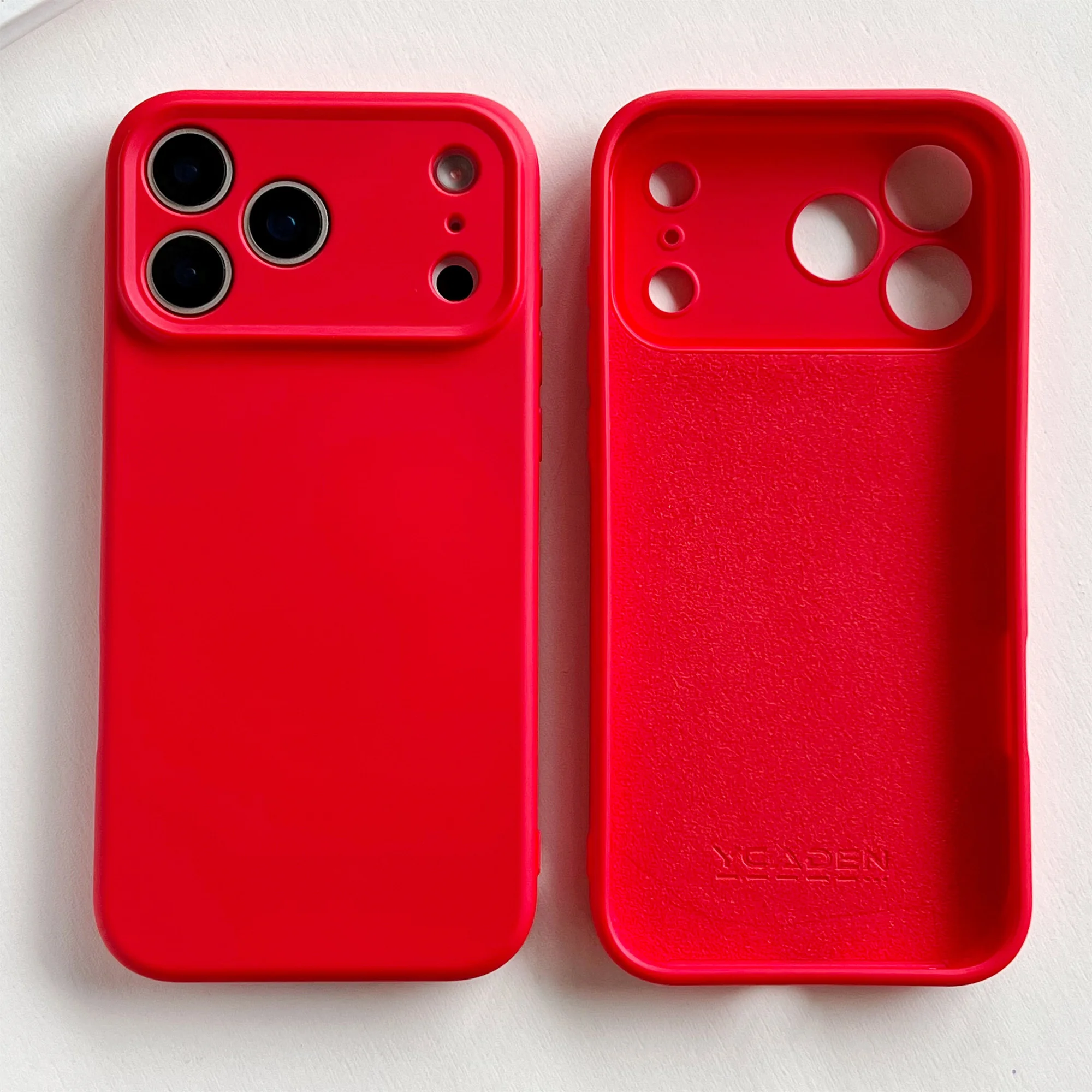 Stoßfester Bumper für iPhone 17 Air, neu für iPhone 17 Pro Max, Hülle für iPhone 17 Pro, gelbes Flüssigsilikon-Gummi. – Detail 22