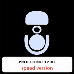 1 Set Ultraglide Mouse Skates For Logitech G PRO X Superlight 2 DEX GPW 4th Generation Control Speed Feet ICE Glides PTFE Feet