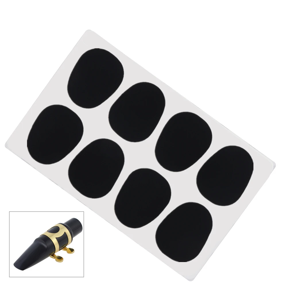 8pcs / 16pcs Silicone Saxophone Mouthpiece Cushions 0.5mm / 0.8mm for Alto Tenor Saxophone / Clarinet Mouthpiece Patches Pads