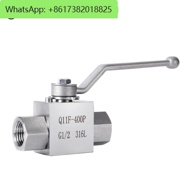 

316 ball valve 4 minutes high temperature YJZQ hydraulic inner thread straight hydraulic valve water shut-off 2 and 3 minutes