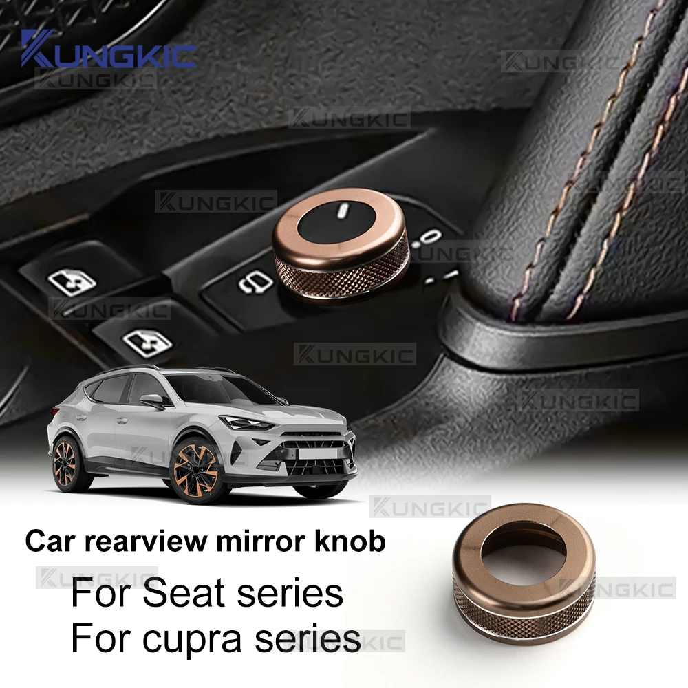 Manopola in metallo per lunotto retrovisore auto per Seat Leon/Ateca/Tarraco/cupra Formentor/cupra Leon 2020-2026 Ibiza/Arona 2022-2026 cupra Ateca 2021-26 cupra Terramar 2025-2026 aluminum alloy