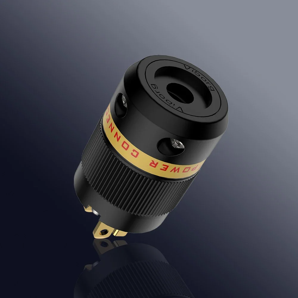 Reines Rotkupfer 99,99% 4U Vergoldeter Viborg VM501G VF501G US-Stecker Netzkabel für HIIF Audio / Video – Detail 3