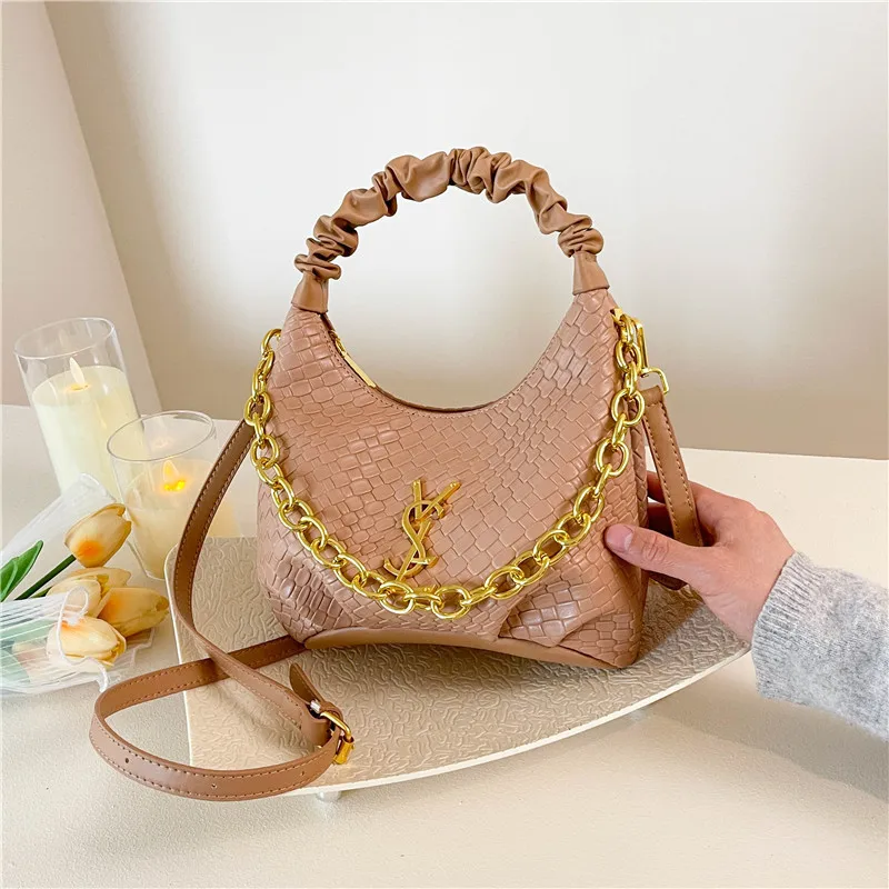 

2025 Trendy Women's Large Capacity Bag - Fashion Chain Tote, Unique Design, Shoulder/Underarm/Messenger, Fits Dresses/Blazers