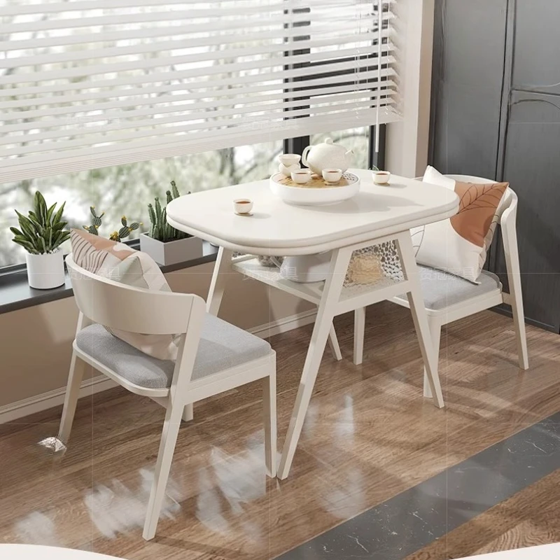 

Table for Balcony Leisure Area Coffee Tea Table Chair Combination Mini Internet Celebrity Small Coffee Table Stool Combination
