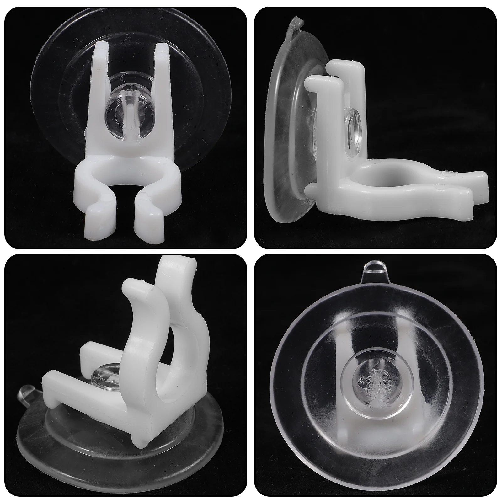 12Pcs Electric Lamp Suction Cup Clips Simple Installation Flameless LED Holders Window Decoration Clips