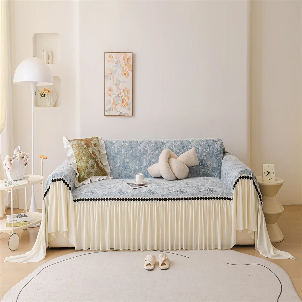 sofa cover fabric with anti slip and high-end feel, suitable for all seasons, 2025 new living room sofa towel
