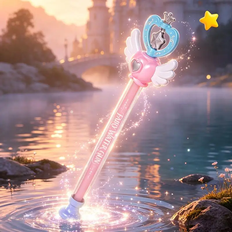 Magic Wand Water Gun High Pressure Non Electric Shooter Toy Leak Proof for Kids Adults Outdoor Water Games