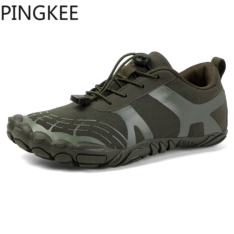 PINGKEE Unisex Minimalist Air Mesh Upper Beach Drainage Barefoot Diving Water Aqua Fitness Hiking Swimming Shoes For Men Women