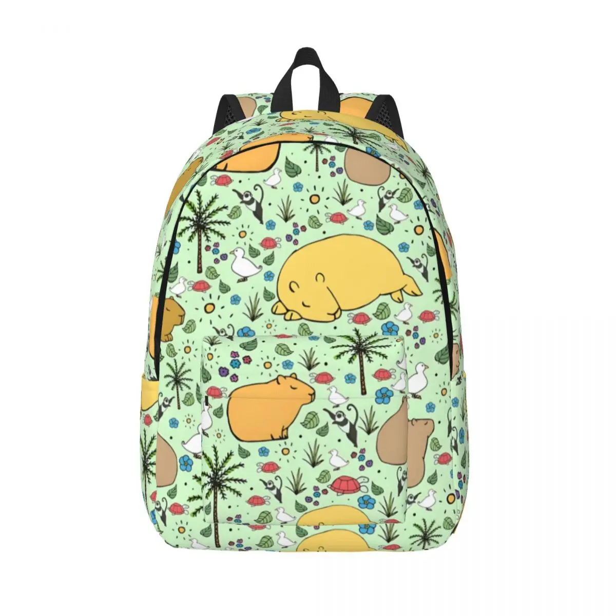 

Kawaii Cute Capy Book Pack C-Capybara College Student Multi-Function Hiking Back To School Gift Zipper Closure Bookbag