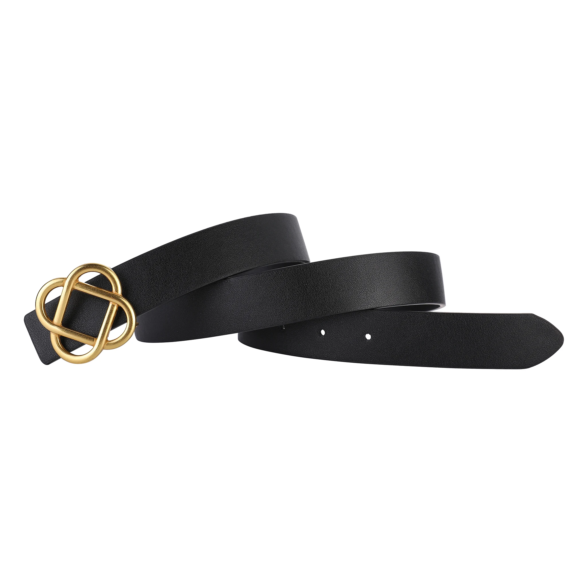 2026 Neuer 2,8 cm breiter Wildleder-Rindsledergürtel für Damen im Vintage-Stil mit Retro-Goldschnalle, schmaler Ledergürtel für Kleider und Jeans – Detail 8