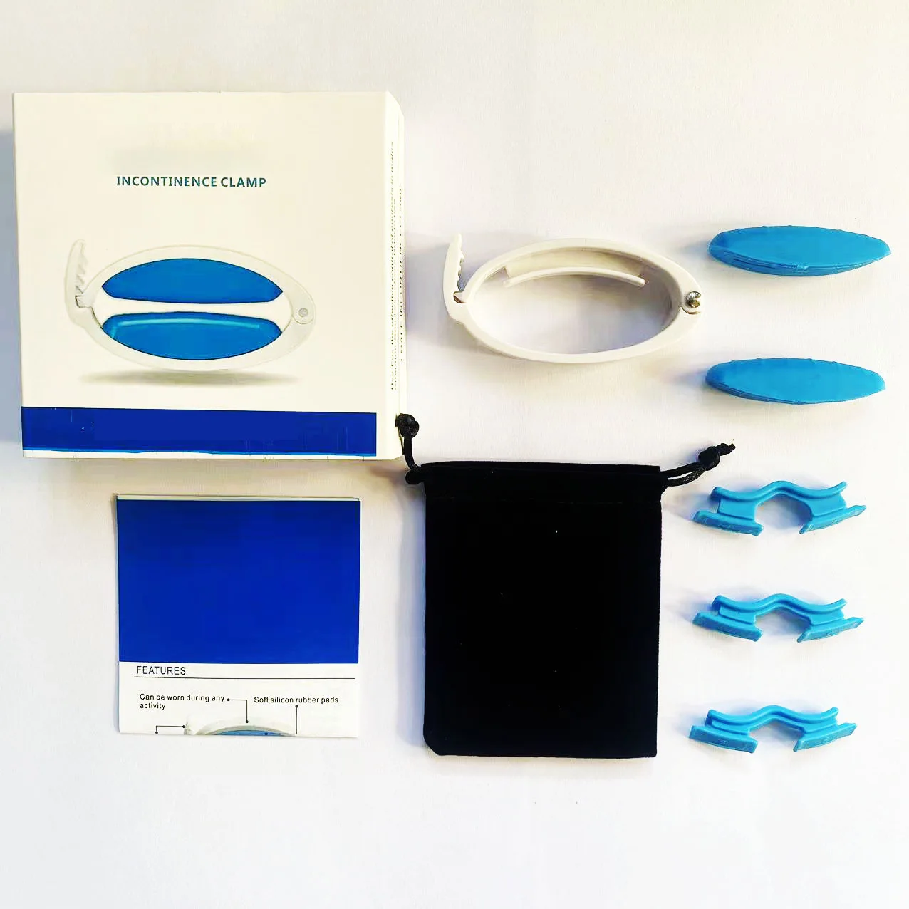 مشبك القضيب من السيليكون - مساعد سلس البول للرجال مع وسادات ناعمة