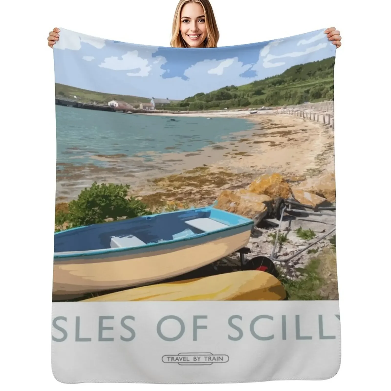 

Isles of Scilly Throw Blanket Furrys Weighted Multi-Purpose Blanket