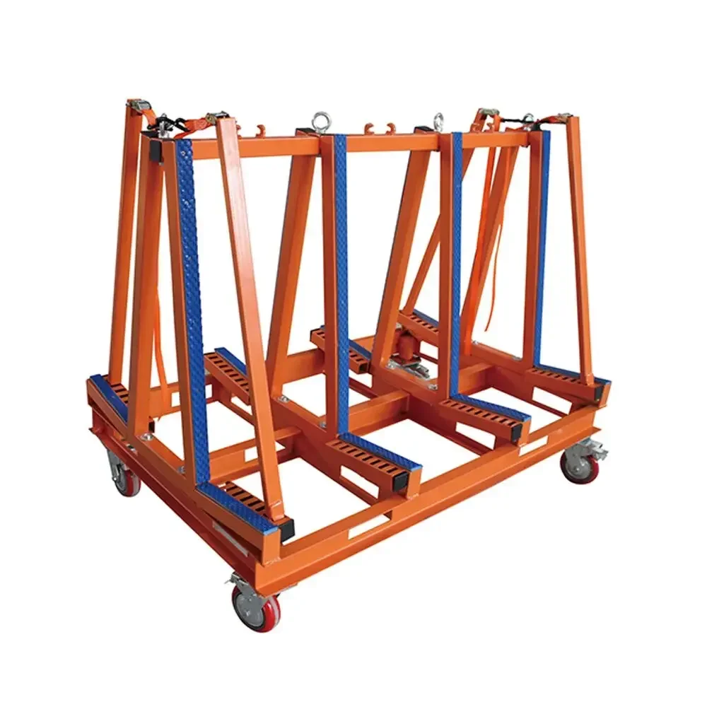 A frame trolley for granite marble stone slabs and glass