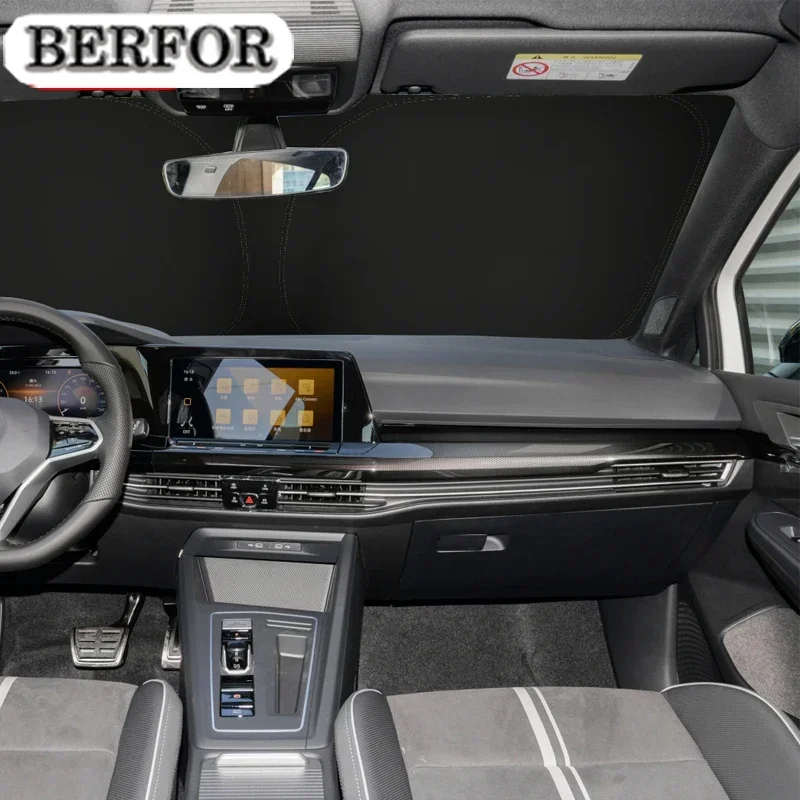 

For Volkawagen VW Golf 8 MK8 2019-2022 Nano-Insulat Windshield Sunshade Front Window Sun Shade Visor Auto Interior Accessories