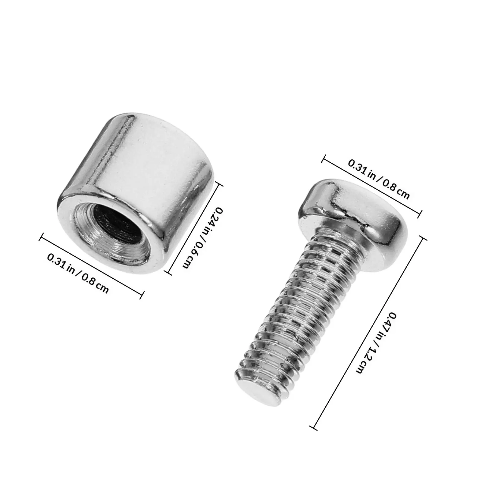 12Sets Standoff Fixings Metal Screws Wall Mounting Hardware for Advertising Signs Picture Frames Acrylic Board Supports