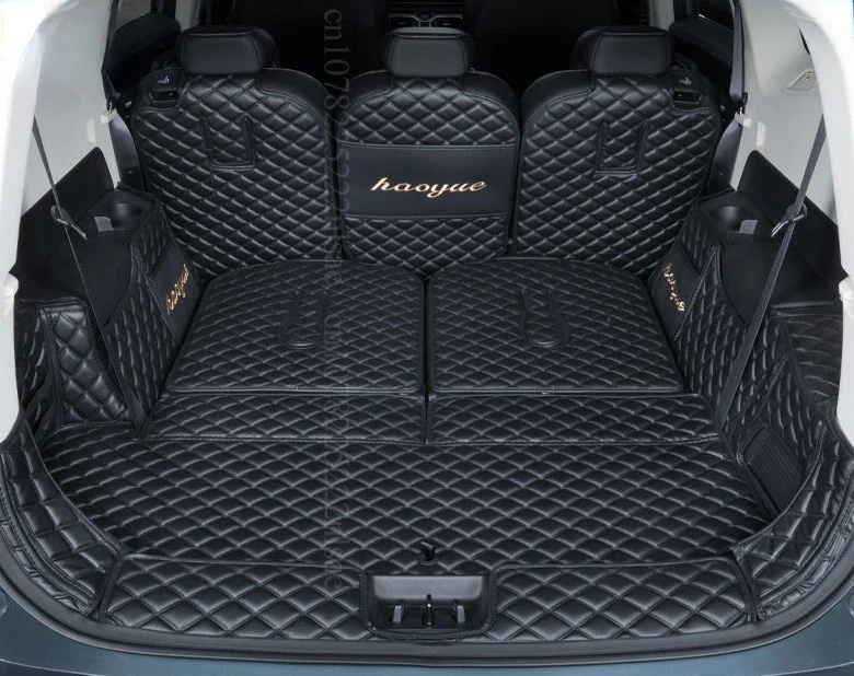 for Geely Okavango L 2024 Custom Car Trunk Mats Haoyue L Cargo Liner Accessories Auto Goods Interior PU Leather Details